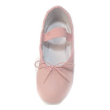 Zapatillas Ballet  Cuero Natura Rosada Excelente Calidad
