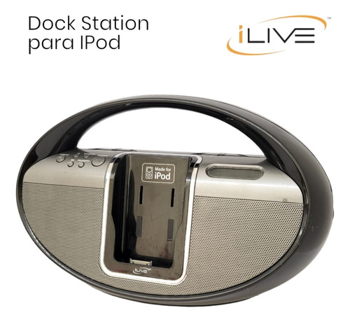 Dock Station Para iPod E iPhone, Con Radio, Reloj Y Auxiliar