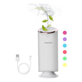 Humidificador Phantom Difusor De Aromas Luz Led Usb 300ml Color Blanco