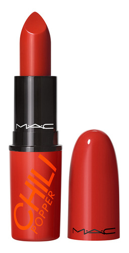 Labial En Barra Mac Chili's Crew Lustreglass Lipstick