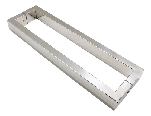 Puxador Inox  Chato  U 80 Cm Porta De Madeira Polido