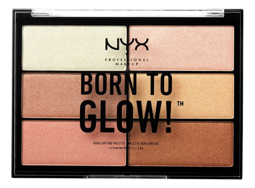 Paleta Born To Glow Highlighting Palette Nyx