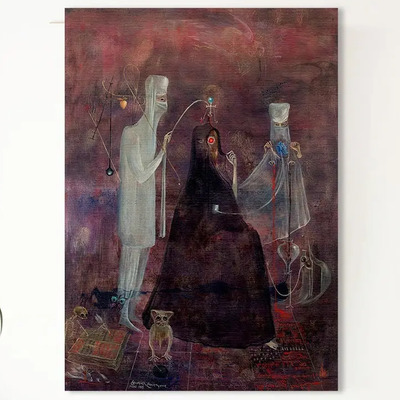 Leonora Carrington Obras Cuadros Canvas Calidad De Galería Color Operation Wednesday Armazón Bastidor De Madera | Meses sin interés