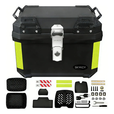 Caja para moto Skykey de 36 L – Ligera, resistente al agua\u002Fgolpes, alta calidad, compatible con múltiples modelos, incluye accesorios completos, perfecta para viajes diarios\u002Faventuras. | Envío gratis