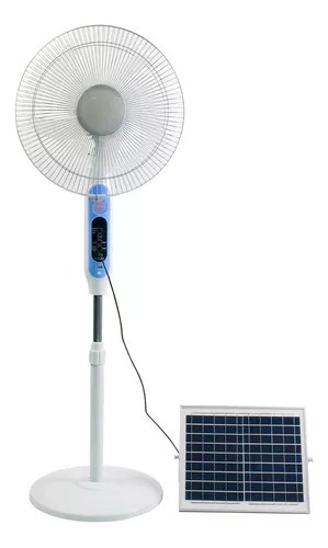 Ventilador De Piso/pedestal Solar 16 Pul, Megaluz Airs25w09