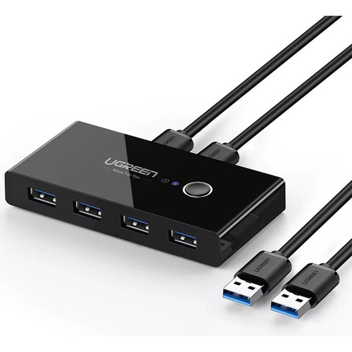 Hub Switch Ugreen 4x Portas Usb2.0 Compartilha 4 Dispositivo