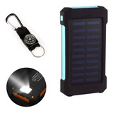 Banco De Energia Solar Impermeável 20000mah 2 Usb