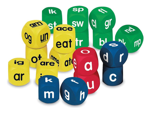 Learning Resources Juego De 18 Cubos De Phonics