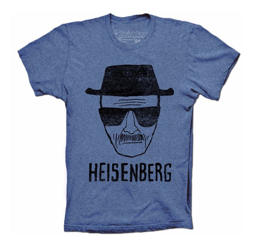 Heisenberg Breaking Bad Playera Distressed Vintage Look