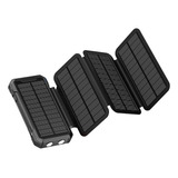 Cargador Solar Celular Power Bank 4 Paneles Solares 26800mah