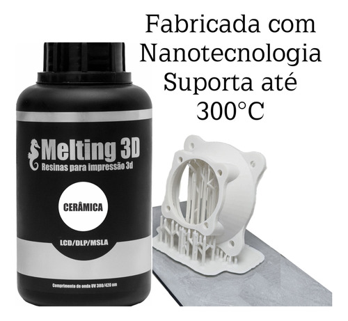 Resina Cerâmica Alta Temperatura Impressora 3d Melting 3d