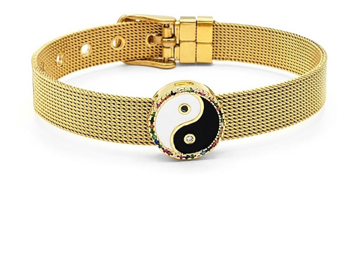 Pulsera Dije Yin Yang Acero Iconic Store