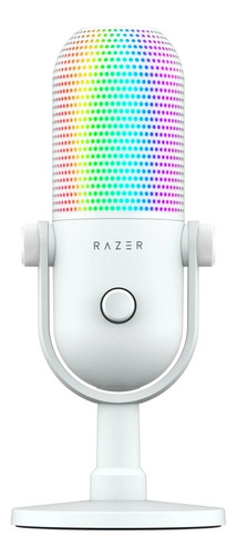 Microfono Razer Seiren V3 Chroma Rgb Usb 24bits 96khz White