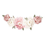 Peony Flowers Vinilo Decorativo Pvc Impermeable