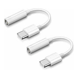 Adaptador De Conector De Auriculares Usb C A 3.5 Mm Compatib