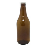 Botella Cerveza Artesanal De 500 Cc Ambar C Tapa Corona X20