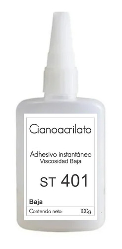 Adhesivo Cianocrilato Pegamento Instantáneo 100 Gr Visc Baja