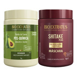 Kit Máscaras Pós Química + Shitake Plus 1kg Bio Extratus