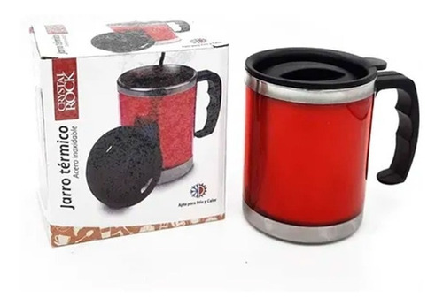 Vaso Termico Jarro Taza Con Manija 450ml Acero Inoxidable