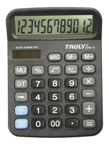 Calculadora 12 Dígitos 836b-12 Truly
