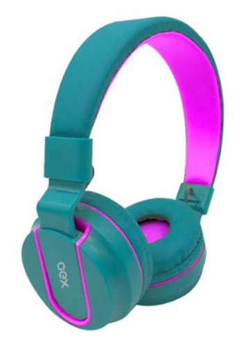 Fone Oex Headset Fluor Verde/rosa 40mm 116db