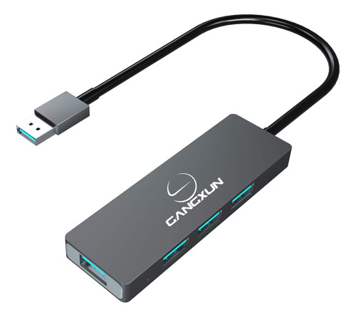 Hub Usb 3.0 De 4 Puertos Gangxun Para Mac Surface Xps Y Mas