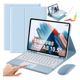 Funda C/teclado Mouse Lápiz Para Galaxy Tab A8 10.5'' Ñ