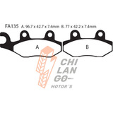 Balatas Ebc Del. Mash Cafe 125 Racer 14-16 Fa135