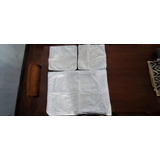 Lote De 3 Fundas De Almohadones Blancos Usados, Impecables