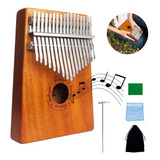 Kalimba Piano Africano Instrumento Musical 17 Teclas Pulgar