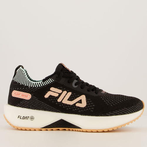 Tênis Fila Float Prime Feminino Preto E Salmão