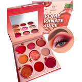Paleta 9 Sombras Ojos Maquillaje Profesional Pomegranate