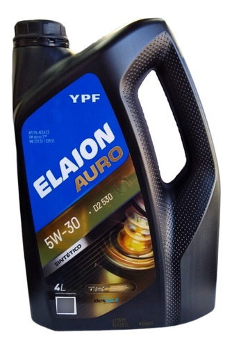 Aceite Elaion Sintetico F50 D2 5w30 4 Lt Ypf Dexos 2 Chevrolet