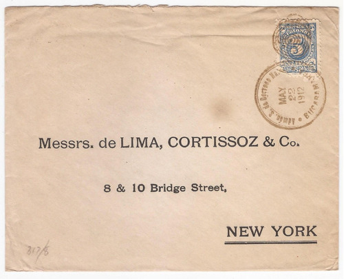 Sobre Bucaramanga Antiguo De Lima Cortissoz  New York 1912