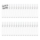 70 Piezas De 10 Ml Mini Botellas Spray Perfume Vidrio Recarg