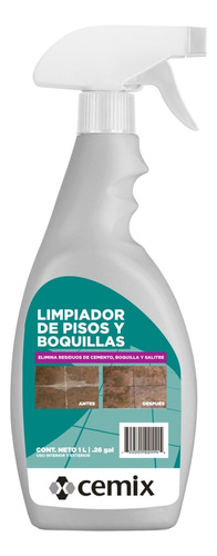 Limpiador De Pisos Y Boquillas Blanco 1 L - Cemix
