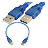 Cable Yonisun Usb 2.0 A Macho A Macho, 25 Cm/azul