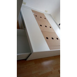 Cama Base Box Para Sommier- 160 X 200- 4 Cajones 2 Puertas