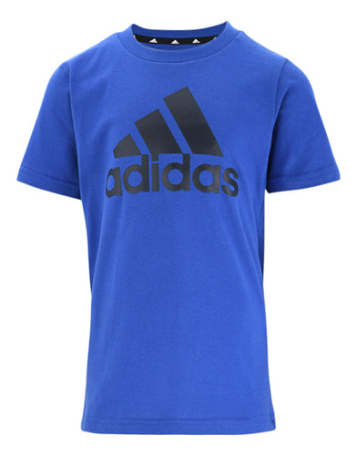 Remera adidas Essentials Big Logo Para Niños En Azul | Stock