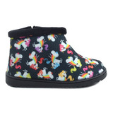 Pantufa Infantil Feminino Specht Unicornio Preto 1026/1