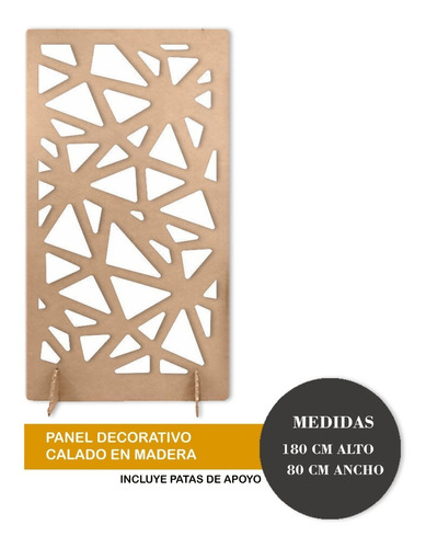 Separador De Ambiente Biombo Panel Decorativo 180x80 -m90