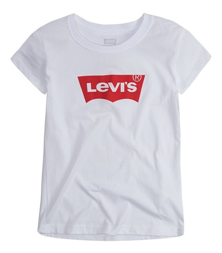 Remera Levi's Ss Graphic Tee Batwing Girls Kids White