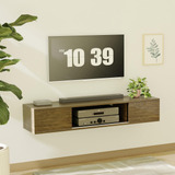 Woodtalks Soporte De Tv Flotante De 52 Pulgadas Con Puerta C