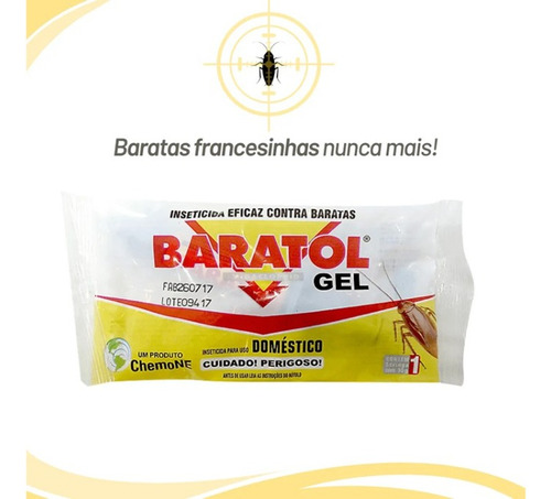 Inseticida Gel Baratol 10g Mata Baratas Francesinhas