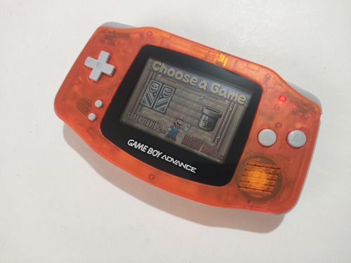 Nintendo Gameboy Advance Gba Naranja Tran + 1 Juego Game Boy