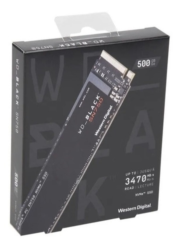 Ssd Western Digital Wd Black Sn750 500gb M.2 Pci-e 3.0 Nvme