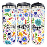 Termo Vaso Floral Personalizado Acero Inoxidable