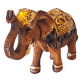 Elefante Decorativo Em Resina Indiano Sabedoria Sorte Decora