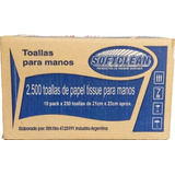 Caja De Toallas De Papel Beige Intercaladas