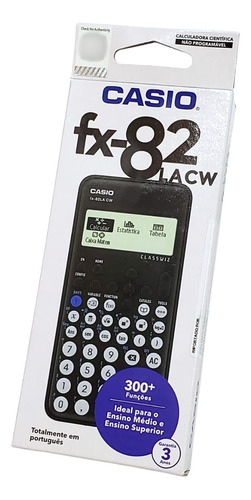 Calculadora Científica Com 300 Funções Casio Fx-82lacw